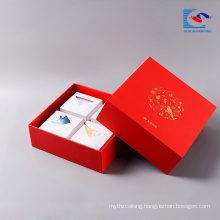 custom design cheap packaging food grade moon cake boxes